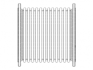 Steel Pipe Expansion Joint 3D-Modell