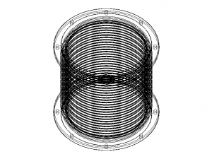 Steel Pipe Expansion Joint 3D-Modell