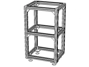 Aluminium Profile Framework WL45 3D Model