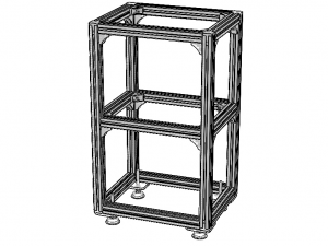 Aluminium Profile Framework WL45 Modelo 3D