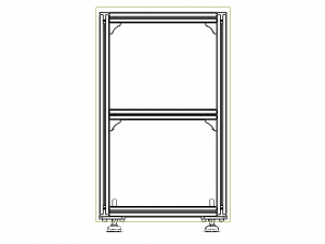 Aluminium Profile Framework WL45 Modelo 3D