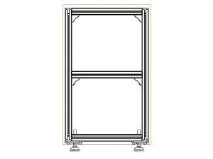Aluminium Profile Framework WL45 3D Model