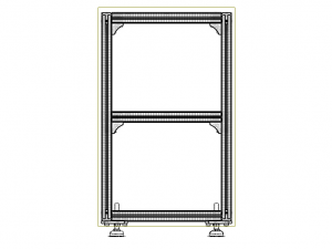 Aluminium Profile Framework WL45 Modelo 3D