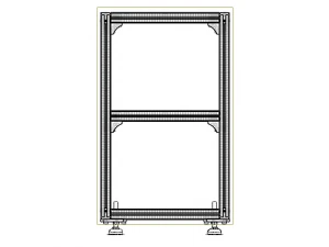 Aluminium Profile Framework WL45 3D Model
