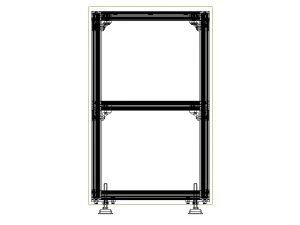 Aluminium Profile Framework WL45 3D Model