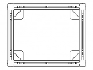 Aluminium Profile Framework WL45 Modelo 3D