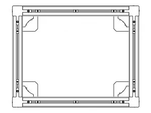 Aluminium Profile Framework WL45 3D Model