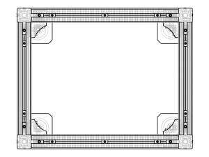 Aluminium Profile Framework WL45 Modelo 3D