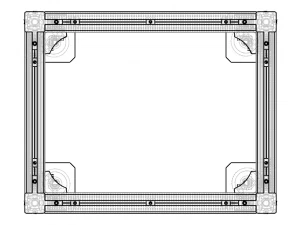 Aluminium Profile Framework WL45 3D Model