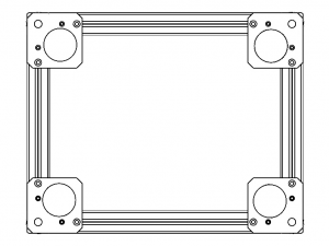 Aluminium Profile Framework WL45 Modelo 3D