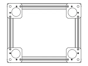 Aluminium Profile Framework WL45 3D Model