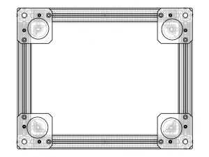 Aluminium Profile Framework WL45 3D Model
