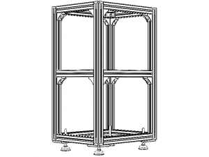 Aluminium Profile Framework WL45 Modelo 3D