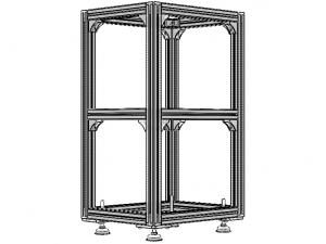 Aluminium Profile Framework WL45 Modelo 3D