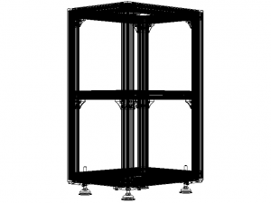 Aluminium Profile Framework WL45 Modelo 3D
