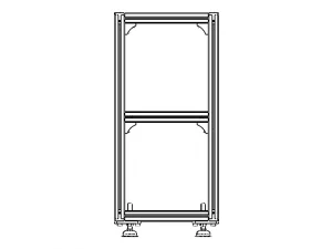 Aluminium Profile Framework WL45 3D Model