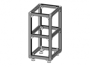 Aluminium Profile Framework WL45 Modelo 3D