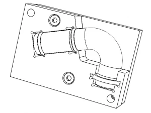 Cooling Pipe Bending Inspection Gauge 3D Model