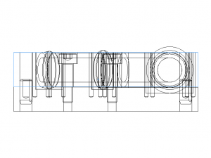 Cooling Pipe Bending Inspection Gauge Modelo 3D