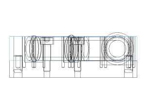 Cooling Pipe Bending Inspection Gauge 3D Model