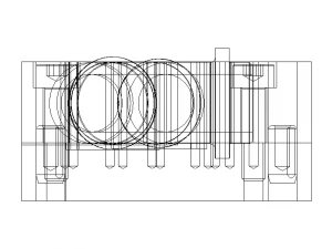 Cooling Pipe Bending Inspection Gauge 3D Model