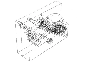 Cooling Pipe Bending Inspection Gauge 3D Model
