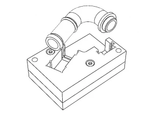 Cooling Pipe Bending Inspection Gauge 3D Model