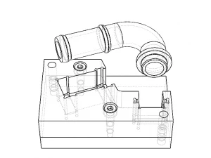 Cooling Pipe Bending Inspection Gauge 3D Model