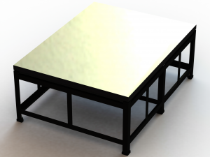 Cast Iron Welding Table 3D Model
