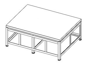 Cast Iron Welding Table 3D Model