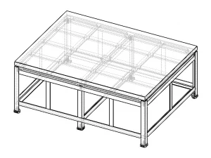 Cast Iron Welding Table 3D Model