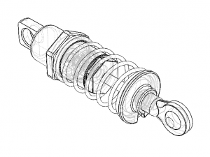 RC Shock Absorber Front 3Dモデル