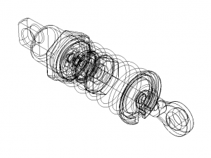 RC Shock Absorber Front 3Dモデル