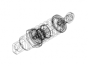 RC Shock Absorber Front 3Dモデル