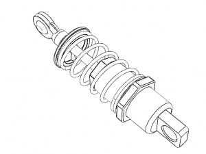 RC Shock Absorber Front 3Dモデル
