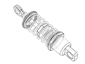 RC Shock Absorber Front 3Dモデル