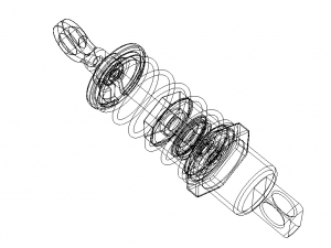 RC Shock Absorber Front 3Dモデル