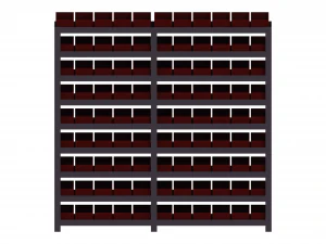 Material Tool Box W Iron Shelf 3D Model
