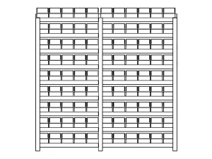 Material Tool Box W Iron Shelf 3D Model