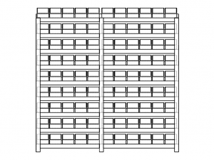 Material Tool Box W Iron Shelf 3D Модель