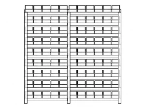 Material Tool Box W Iron Shelf 3D Model