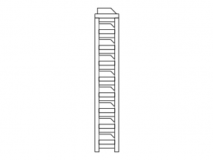 Material Tool Box W Iron Shelf 3D Модель