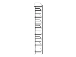 Material Tool Box W Iron Shelf 3D Model