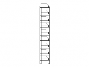 Material Tool Box W Iron Shelf 3D Модель