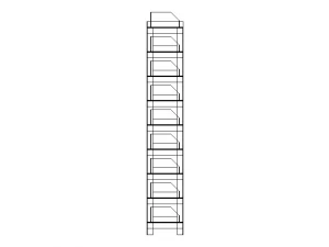 Material Tool Box W Iron Shelf 3D Model