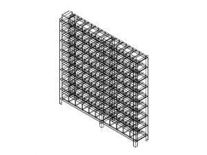 Material Tool Box W Iron Shelf 3D Модель