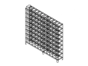 Material Tool Box W Iron Shelf 3D Model