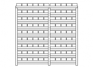 Material Tool Box W Iron Shelf 3D Модель
