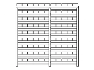 Material Tool Box W Iron Shelf 3D Model