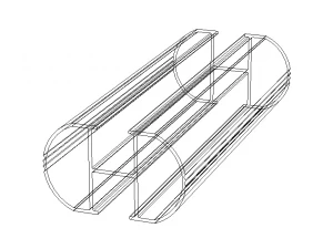 Extruded Aluminium Profile Enclosures Set for Auto Parts 3D Model